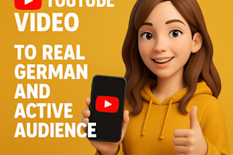 promote your youtube video to real german and active audience