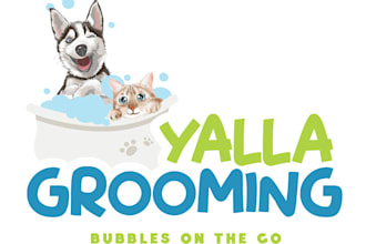 creative pet grooming logo to grow your brand