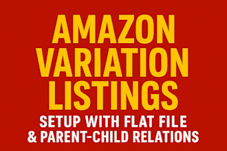 create and fix amazon variation listings using flat file