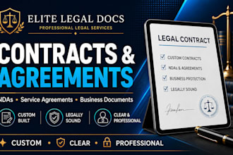 draft business contracts, ndas, and service agreements
