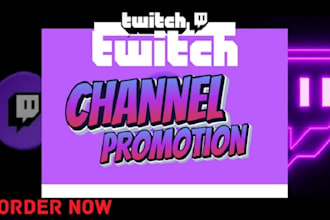 do twitch channel promotion to get real active audience