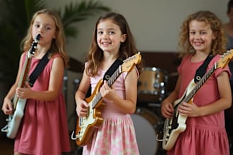 compose and sing kids song, children song, nursery rhyme