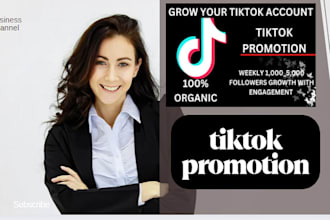 do tiktok promotion for organic viral real followers growth