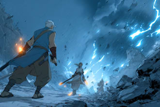 create epic anime fantasy motion comics for manga, anime, comic scenes