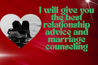 provide dating, relationship counseling therapy advice
