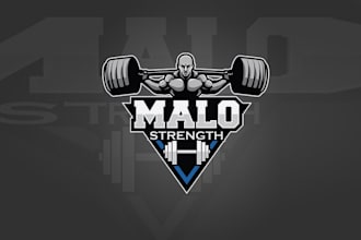 design amazing strength powerful logo