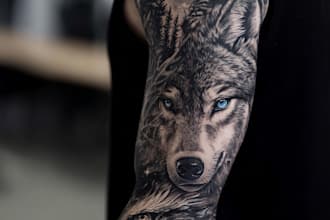 do a attractive tattoo sleeve art for you