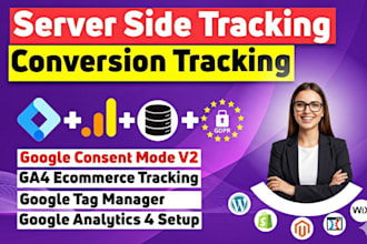 set ga4 ecommerce tracking, google analytics 4, ga4 server side tracking by GTM
