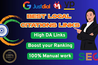 manually build 30 to 120 local SEO citations
