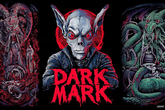 make dark art illustration death metal artwork
