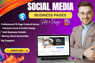 do social media accounts create facebook business page setup