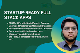 build a functional startup mvp website using node js and express vite or next