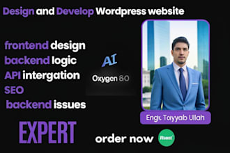 design ai powered wordpress landing page