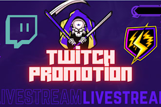 do twitch promotion to bring twitch viewers to get twitch affiliate and partner