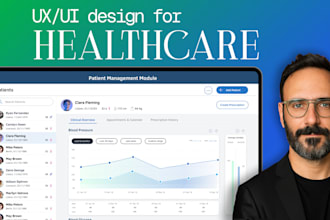 design a top level healthcare app or web app
