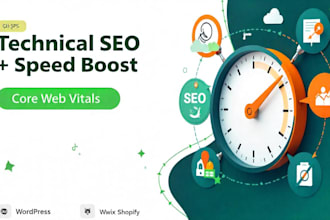 do technical SEO schema markup and speed optimization for any website