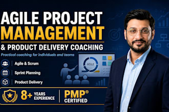coach you in agile project management and product delivery