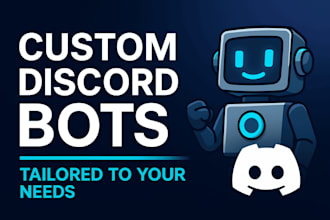 create custom discord bots with commands, automation, and apis