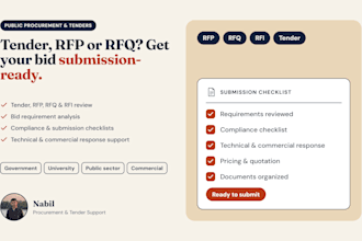 help with public procurement, rfp, rfq, rfi, bidding and tender submission