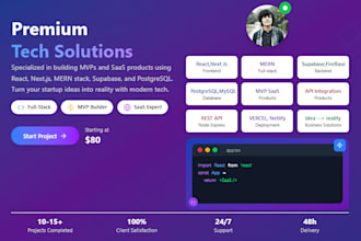 develop your saas mvp in days with mern and next js