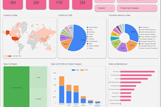 create advanced dashboards, pivot charts, macros