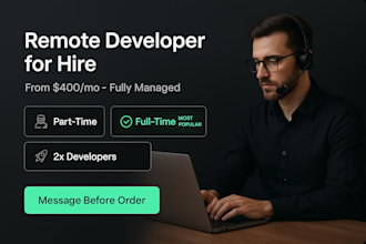 provide full time web developer or software engineer