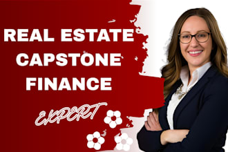 write on real estate economics, capstone projects, finance case study