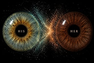 create custom iris wall art from your eye photos
