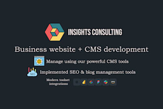 build a custom website, web application, and powerful cms