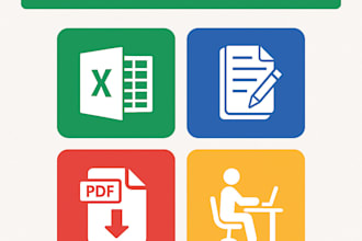 do data entry, typing, retyping, and PDF conversion work