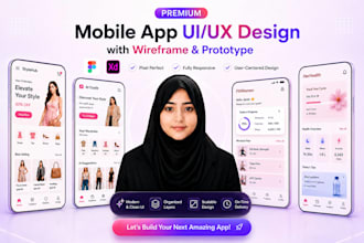 do figma app design and mobile app UI UX design wireframe or prototype in figma