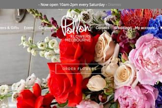 design flower shopify store artificial flower wedding flower floral website