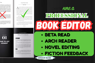 professional beta reading, arch reader, novel, inline comment, fiction, feedback