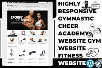 design seo gymnastic website cheer academy website gym website fitness website