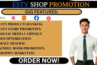 google rank pod products esty listings on social media ads pinterest promotion