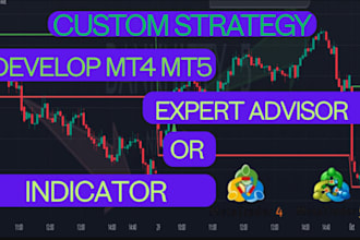 develop a custom metatrader 5 trading bot or expert advisor strategy