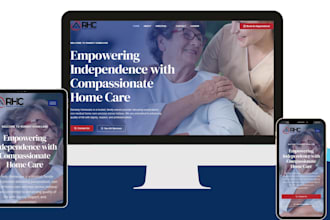 design, redesign, seniorcare, healthcare, homecare or elderlycare website