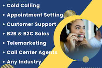 do b2b cold calling, virtual assistance, lead generation, and telemarketing