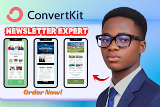 design convertkit newsletter kit landing page setup convertkit email automation