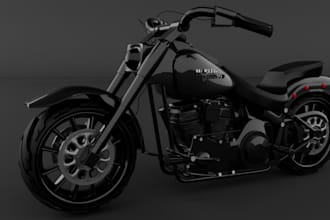 custom 3d racing bike,3d motorbike for fivem, futuristic bike,fender, cgi render