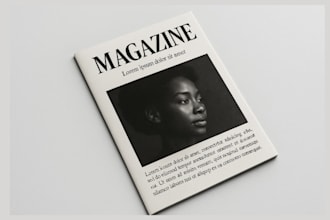 design professional magazine cover