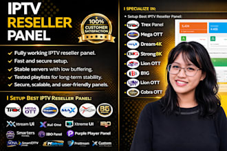 setup reseller panel,strong8k , lion ott, dream 4k, trex, dream4k, zippy4k
