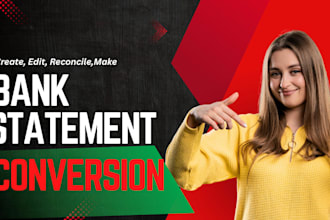 do bank statement PDF to editable format