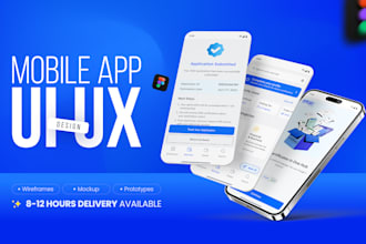do professional mobile app UI UX design prototype in figma