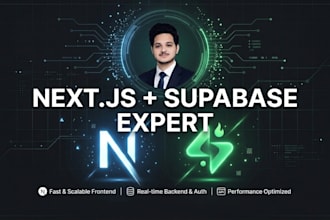 create a nextjs web app with supabase backend and auth