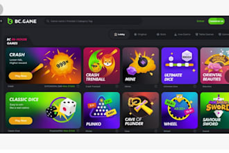 develop a bc script, crash game,clone bc game , mines,dice, plinko and api games
