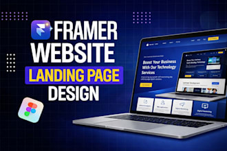 design a modern framer website or startup landing page