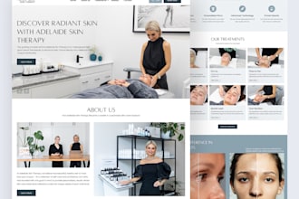 design healthcare website, medical website, dermatology skin clinic website