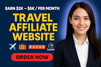 create a travel affiliate website to earn passive income with autoblog