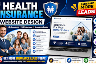 design health insurance website life insurance website insurance agency website